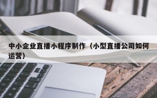 黔西中小企业直播小程序制作（小型直播公司如何运营）
